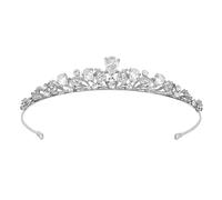 Wisebom Tiara de Boda Coronas de Reina de Cristal Fiesta Princesas Corona Tiaras Novia para Cumpleaños Festivos Boda Regalos