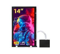 wisecoco Pantalla LCD de 14 pulgadas para Lian Li O11 Mini PC Case FHD 1920x1080 Pantalla de repuesto para computadora portátil Pantalla secundaria HDMI 72% NTSC (blanco)