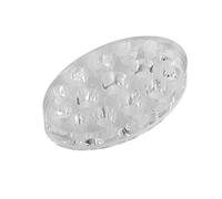 Wisecoco Portavasos para Pigmentos De Tatuaje, 15 Agujeros Oval Acrílico Tatuaje Maquillaje Permanente Microblading Pigment Cup Cap Stand Soporte para Tinta para El Hogar Profesional