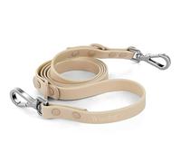 Wisedog Correas estándar Impermeables para Perros con 2 Ganchos, Longitud de 5 pies/6 pies, Ajustables para Seguridad de Control de tráfico, para Perros pequeños, medianos y Grandes (Color Arena L)