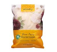 Wisedry - Cristales de gel de sílice para secar flores, cristales con indicador de color reutilizables (2,27 kg)
