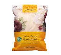 wisedry Gel de silice para secar Flores, Gel silice Secado Flores Reutilizable, Cristales con indicador de Color 3,63 kg (8 LBS)