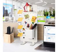 wiselect TRAUST x - Bonito organizador de escritorio de oficina de metal, color blanco como organizador de escritorio, decoración de escritorio de oficina para mujeres y estante Funko
