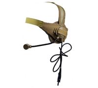 WISEONUS Auriculares tácticos para caza, deportes de tiro con micrófono, airsoft, paintball, ronda de borde, orejeras para juegos de lucha, CS Cosplay, marrón, Talla única