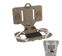 WISEONUS Chaleco táctico molle Soporte móvil Pecho teléfono móvil Placa de navegación Plegable teléfono móvil molle Soporte de instalación tamaño de Accesorio de Pantalla móvil 4,7 "- 6,7"