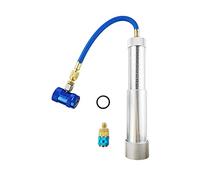 Wisepick R1234yf Compresor Inyector de tinte de aceite con acoplamiento rápido Sistema R-134a Escala 1/4 "SAE Línea recargable 2 OZ Tornillo de giro manual