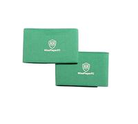 WISEPLAYERFC Banda Sujeta Espinilleras Fútbol- 2 Cintas Elásticas Guarda Canilleras de Fútbol para Adulto y Niño (Verde)