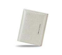 WisePoint Billetera Mujer de Cuero PU, Elegante Cartera Mujer con Metal Snap, Cartera Mujer Pequeña para Compras, Citas y Viajes (Blanco)