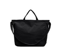 WisePoint Bolso Tote, Bolso Bandolera de Nylon para Mujeres con Tirar de Cremallera de Metal, Bolsos Mujer con Correas Dobles para el Desplazamiento (negro)