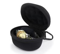 WisePoint Funda de EVA para reloj, bolsa de viaje ligera con cremallera y llavero, caja de almacenamiento portátil para viajes de negocios, aventura al aire libre y viajes diarios (negro)