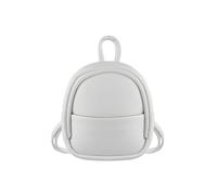 WisePoint Mochila Pequeña Mujer, PU Cuero Bolso Mochila Mujer Mochila Bolso para Mujeres, Mochila Mujer Casual con Correa Ajustable para Citas, Compras, Fiesta (Blanco)