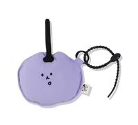 WisePoint Monedero de poliéster para mujer, mini cartera con cordón de silicona ajustable y broche, funda ligera para auriculares para viajes, compras, citas y viajes, morado claro, Informal