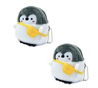 WisePoint Portamonedas Mujer, Monedero Pequeño de Peluche Monederos en Forma de Pingüino, Cartera Mujer Pequeña para Compras, Viajes, Citas, Paseos (Mochila de Pingüino)