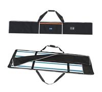 WISEPRO Bolsa para guías de 1,4 y 1,5 m con 2 accesorios compartimentos para hasta 2 rieles, bolsa universal de doble cara con asa y correa para el hombro, acolchado amortiguador de golpes