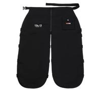 WISEPRO Leggins universales de seguridad para motosierra, 8 capas, ajustables, pantalones de seguridad, protección forestal, solo protección frontal, Negro , Talla única