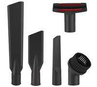 Wiseten Juego de 5 Boquillas para Aspiradora Universales 35 mm, 5 Unidades Boquilla para Tapicería Boquilla para Colchón Cepillo de Aspiración, Boquilla de Cepillo, Negro