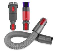 Wiseten Manguera de Extensión + Cepillo para Polvo Sin Rastro + Accesorios de Cepillo Combinado para Aspiradora Dyson V7 V8 V10 V11 V15, Racor de repuesto para aspiradoras Dyson