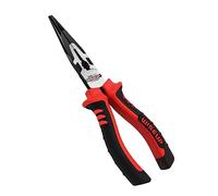 WISEUP 3in1 Alicates de punta de aguja, 150mm Alicate combinados CR-V para uso industrial, Alicate universales antideslizantes, Pinza de boca larga de Ergonomía, alicates electricista multifuncionales