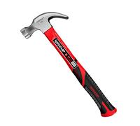 WISEUP Martillo, Martillo de carpintería 226g (8oz), forja de acero al carbono, mango de ahorro de esfuerzo, herramientas de carpinteria duradero