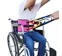 Wisexplorer Eslinga de transferencia de 38.5 pulgadas, cinturón de asistencia de elevación para ancianos, correa acolchada de esponja para pacientes, seguridad para el cuidado del paciente (rosa)