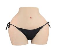 Wisfancy Full Silicone Panty Waist Buttock Hips Pads Padded Push Up Butt Panties Body Shaper Enhancer Underwear Fake Buttock Briefs Big Ass Hip for Crossdresser Dragqueen with Catheter