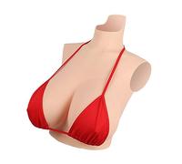 Wisfancy Pechos de Silicona, Senos de Silicona Realistas Crossdresser Pechos Falsos Cosplay Senos Artificiales para Transgéneros Mastectomía Travestis (Desnudo,I Cup-Silicona Líquida)