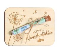 Wish Filler money gifts packaging with envelopes funny gifts money gift made of wood for Christmas birthday wedding youth dedication travel (Small Wish Fulfiller)