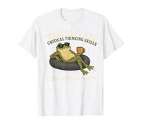 Wish I Lacked Critical Thinking Skills Y'all Seem So Happy Camiseta gráfica económica, Hombre, Blanco, L