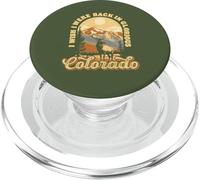 Wish I were in Colorado Vintage Elk Bull Rocky Mountains PopSockets PopGrip para MagSafe
