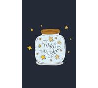 Wish Jar Journal: Cute Star Aesthetic Notebook for Girls & Women: Cosmic Midnight 5x8 Lined Diary with 120 Pages for Manifestation, Daily Writing, Reflection & Cozy Night Journaling