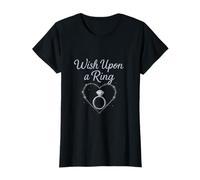 Wish Upon a Ring Nupcial Fiesta Boda Humor Diseño Camiseta