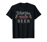 Wish You were Beer Vintage Bar Camiseta