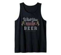 Wish You were Beer Vintage Bar Camiseta sin Mangas