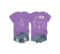 Wishbone - Camisa con texto en inglés "I Still Wish for You", camisetas gráficas divertidas para mujeres y hombres, morado claro, L