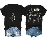 Wishbone - Camisa con texto en inglés "I Still Wish for You", camisetas gráficas divertidas para mujeres y hombres, Negro-1, L