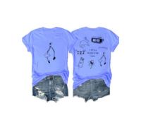 Wishbone - Camisa con texto en inglés "I Still Wish for You", camisetas gráficas divertidas para mujeres y hombres, Azul (carolina blue), L
