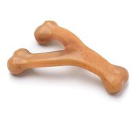 Wishbone de Benebone, un juguete para morder, con auténtico pollo mediano, resistente e indicado para perros masticadores agresivos, fabricado en EE. UU.