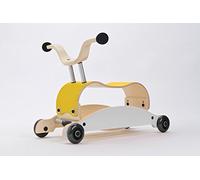 Wishbone Mini Flip Mix, Match 3 en 1 en color Top amarillo, base blanco, ruedas negras.