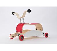 Wishbone Mini Flip Mix,Match 3 en 1 en color Top Rojo, Base Blanco, Ruedas Rojas