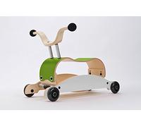 Wishbone Mini Flip Mix,Match 3 en 1 en color Top Verde, Base Blanco, Ruedas Negras
