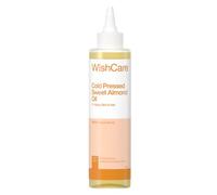WishCare Aceite de almendras dulces prensado en frío puro para el crecimiento del cabello y la piel y la cara brillantes, 200 ml
