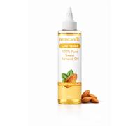 WishCare Aceite de almendras dulces prensado en frío puro para el crecimiento del cabello y la piel y la cara brillantes, 200 ml