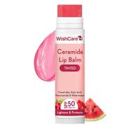 WishCare Bálsamo labial de cerámica tintada con SPF50 PA+++ - Ácido kójico y niacinamida - para aclarar y proteger los labios, 5 g