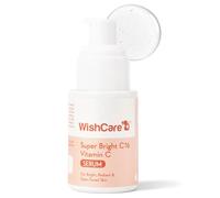 WishCare Super Bright C16 Suero de vitamina C para piel grasa, piel seca y mixta -10% vitamina C, 4% niacinamida, 1% ácido kójico, 0.5% ácido ferúlico, regaliz y 4-n-BR- Suero para pigmentación y