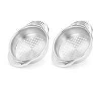 WishDirect Colador de atún, colador de latas de atún, colador de conservas de acero inoxidable de grado alimenticio para tamaño regular y atún de cuello ancho, paquete de 2