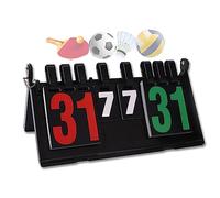 WishesMar Marcador Deportivo Portátil 4 Dígitos Tablero de Flip Marcador de Puntaje para Competición Bádminton Tenis de Mesa Voleibol Fútbol Boxeo Puntuación Juegos #D