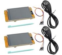 Wishiot 2 módulos de pantalla LCD TFT ESP32-2432S028R de 2.8 pulgadas, WiFi+BT Dual-Core ESP32 placa de desarrollo con pantalla táctil ILI9341 controlador para aplicaciones Arduino IDE e IoT