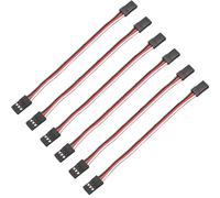 Wishiot 6 cables de extensión servo de 150 mm con mando a distancia macho a hembra AWG22 para RC JR Futaba RC coche o avión