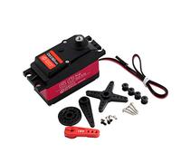 Wishiot DS5160SSG 60kg Servo RC Digital Servo DC6-8.4V Metal Gear Gran Torque Alta Velocidad IP67 Impermeable Servo 270 grados con brazo servo de aluminio 18T para Crawler Baja Cars Robótica DIY