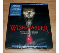 Wishmaster Coleccionista Blu-Ray+DVD+Blu-Ray Extras+Libro Nuevo Sellado